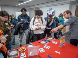 Students at the launch of CHILL - the new WLC career hub