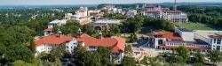 Aerial shot of Montclair State University's campus.